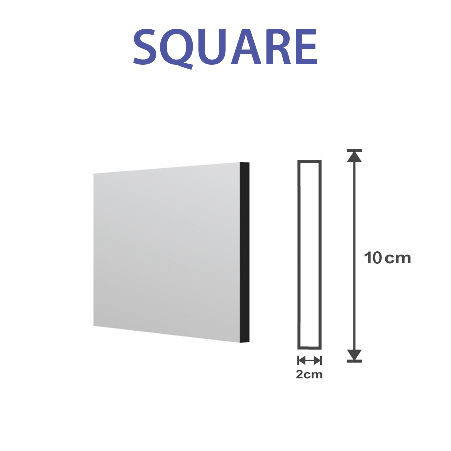 Square slat fence